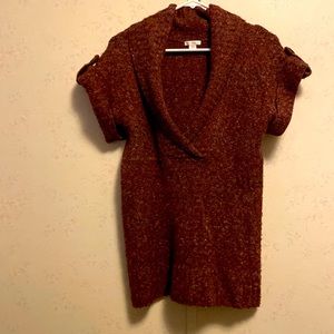 EUC Xhiliration Women’s short sleeve sweater tunic